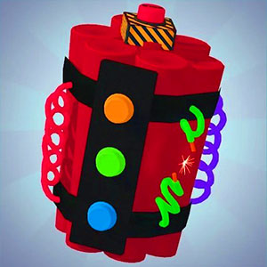 Defuse the Bomb gameplay screenshot - similar to Veggi Rabbit