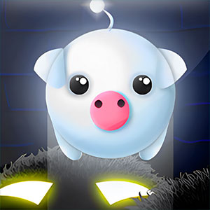 Piggy Night gameplay screenshot - similar to Slice it Fair