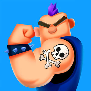 Draw Tattoo gameplay screenshot - similar to Animal Jam