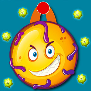 Virus Sling Adventure gameplay screenshot - similar to Bear Boom