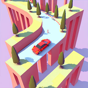 Super Dash Car gameplay screenshot - similar to DropMe