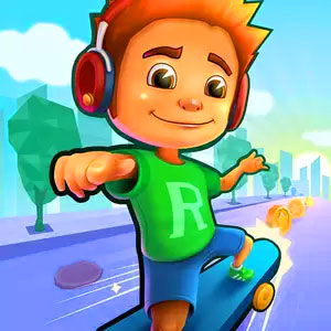Skateboard Surf gameplay screenshot - similar to Crazy Intersection