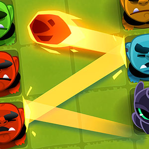 Bounzy Online gameplay screenshot - similar to Hit Em Up