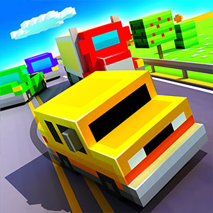 Speed Traffic gameplay screenshot - similar to Domino Falling