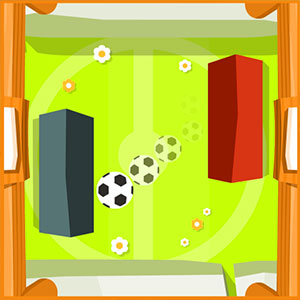 Pong Soccer gameplay screenshot - similar to Endless Toy Flight