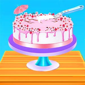 Cherry Blossom Cake Cooking gameplay screenshot - similar to Dice Push