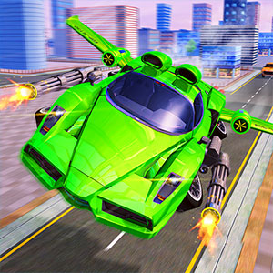 Gliding Car Race gameplay screenshot - similar to Birdy Trick