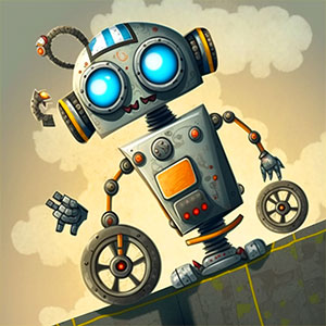 Go Robots 2 gameplay screenshot - similar to Commando Boat