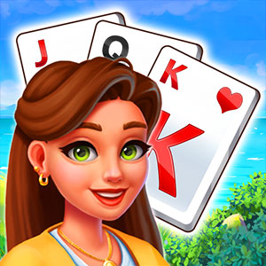 Solitaire TriPeaks Garden gameplay screenshot - similar to Tiny Race