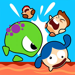 MONSTERS JUMPER gameplay screenshot - similar to Hextris