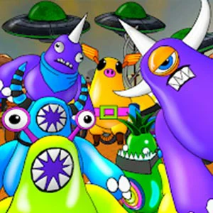 Neighbor Alien gameplay screenshot - similar to Hex Zen
