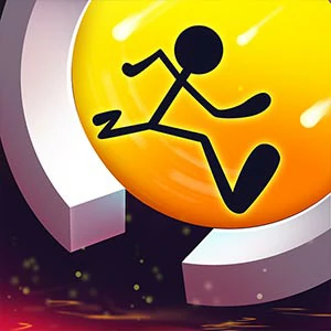 Running Around gameplay screenshot - similar to Asteroids