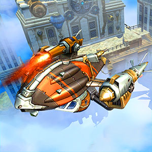 Sky Fly gameplay screenshot - similar to Commando Boat