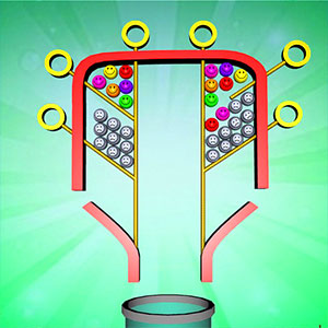Pull Pins gameplay screenshot - similar to Colour Dozer