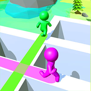Cross Path gameplay screenshot - similar to Rope Bawling