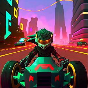 Ninjago Cyber Racer gameplay screenshot - similar to Stickman Vector