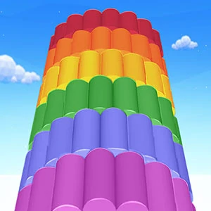 Color Tower 2 gameplay screenshot - similar to Flying Moto