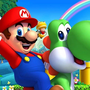 Super Mario Riders gameplay screenshot - similar to Zoo Drop