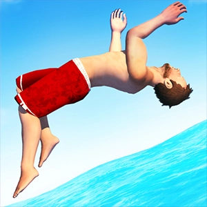 Flip Diving gameplay screenshot - similar to Master Fall Down