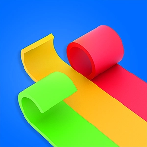Color Roll 3D gameplay screenshot - similar to Super Ball Rush