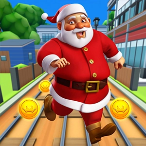 Santa Run3 gameplay screenshot - similar to Gun Rush