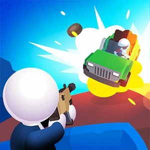 Rage Road Online gameplay screenshot - similar to Super Dash