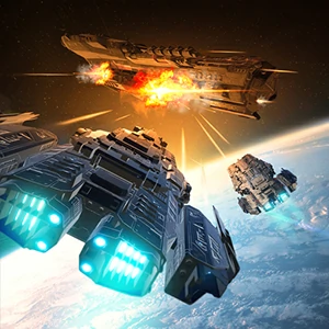 Galactic War gameplay screenshot - similar to Galactic Cop