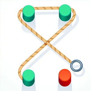 Rope N Roll gameplay screenshot - similar to Bullet Bender 3D