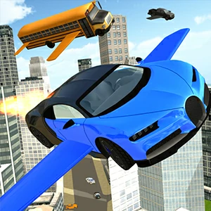 Flying Racecar gameplay screenshot - similar to Chargebot