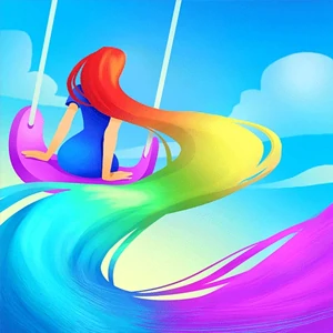 Hair Challenge Online gameplay screenshot - similar to Deep Worm