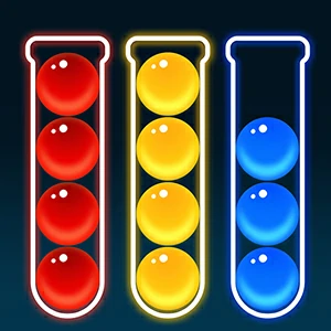 Balls Sorted gameplay screenshot - similar to Helix Jump