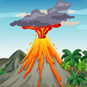 Volcano Eruption gameplay screenshot - similar to Neon Switch