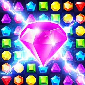 Jewels gameplay screenshot - similar to House paint 2