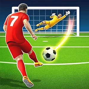 Soccer gameplay screenshot - similar to Spinner io