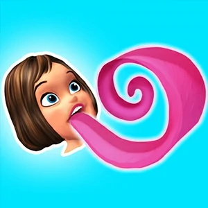 Perfect Tongue gameplay screenshot - similar to Dinosaur Runner 3D