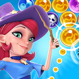 Bubble WITCH SAGA gameplay screenshot - similar to Route Dig