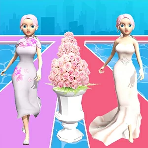 Shoe Race gameplay screenshot - similar to Rope Wrapper