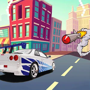 Car vs Missile gameplay screenshot - similar to Stack Color
