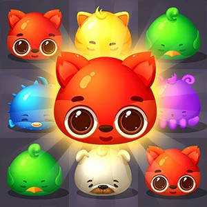 Pet Connect gameplay screenshot - similar to Fruit Chef