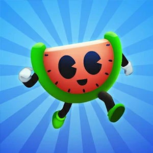 Watermelon Run 3D gameplay screenshot - similar to Cube Master 3D
