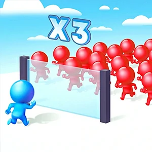 Crowd Run 3D gameplay screenshot - similar to My Dolphin Show Christmas
