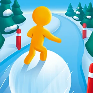 Giant Snowball Rush gameplay screenshot - similar to Stack Road