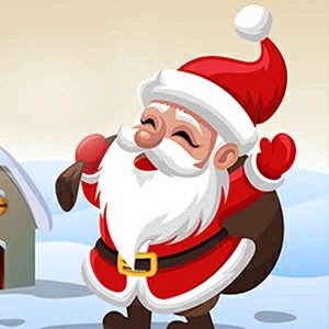 Santa's Magic Christmas gameplay screenshot - similar to Hop Ball