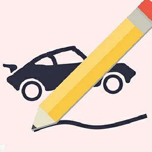 Draw Racing gameplay screenshot - similar to Waste Invaders