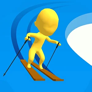 Snow Race 3D gameplay screenshot - similar to Bubble Bust
