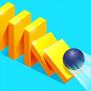 Domino Falling gameplay screenshot - similar to Vector Rush