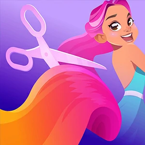 Hair Chop Risk gameplay screenshot - similar to Bounce Masters