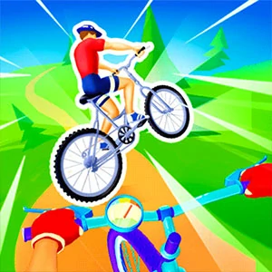 Cycling Hero gameplay screenshot - similar to Snake Attack