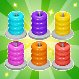 Color Ring Sort gameplay screenshot - similar to Dora Fruit Bubble