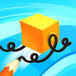 Draw Race 3D gameplay screenshot - similar to Construct A Bridge